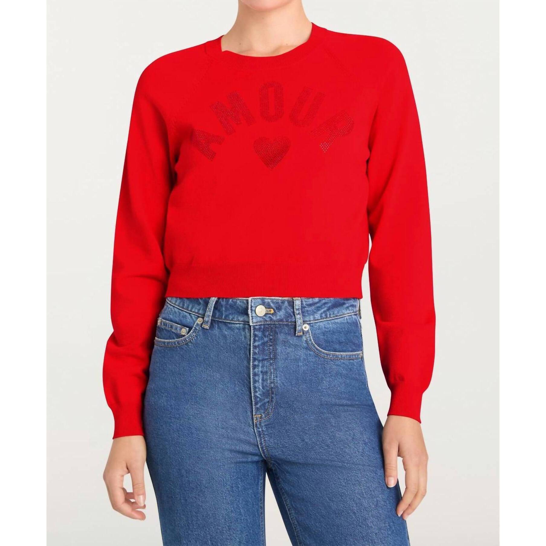 New Cinq A Sept Amour Heatset Pullover Sweater In Bisou